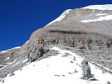 34 Mount Kailash Towers Above From Nandi Pass On Mount Kailash Inner Kora Nandi Parikrama The South Face of Mount Kailash towers steeply overhead from the Nandi Pass (12:34).
